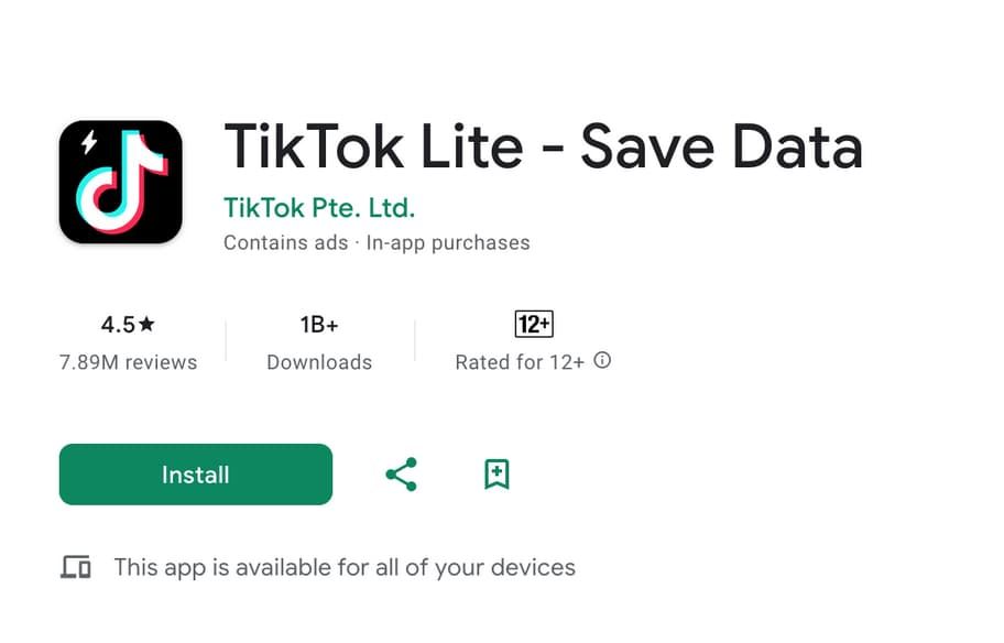 TikTok Lite Installation