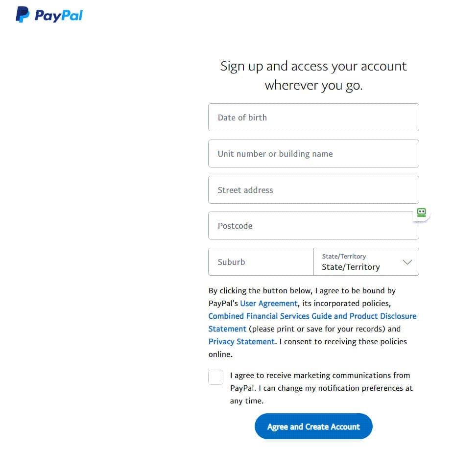 Activate PayPal Account